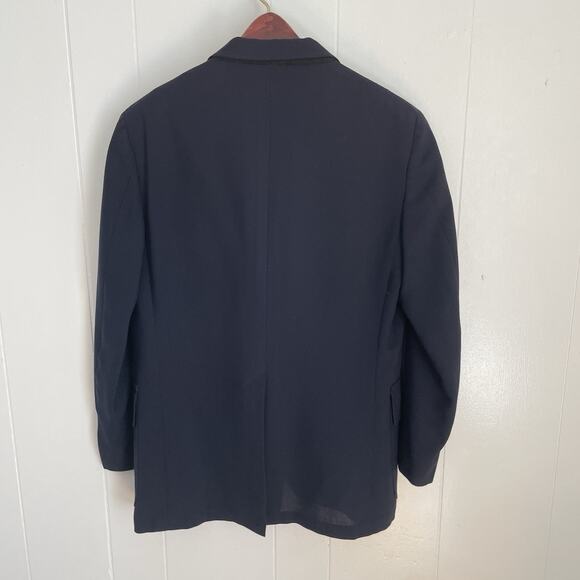 VTG Brooks Brothers Brooksgate Navy Blazer 40R Silver Buttons Preppy USA Ivy - Picture 2 of 14